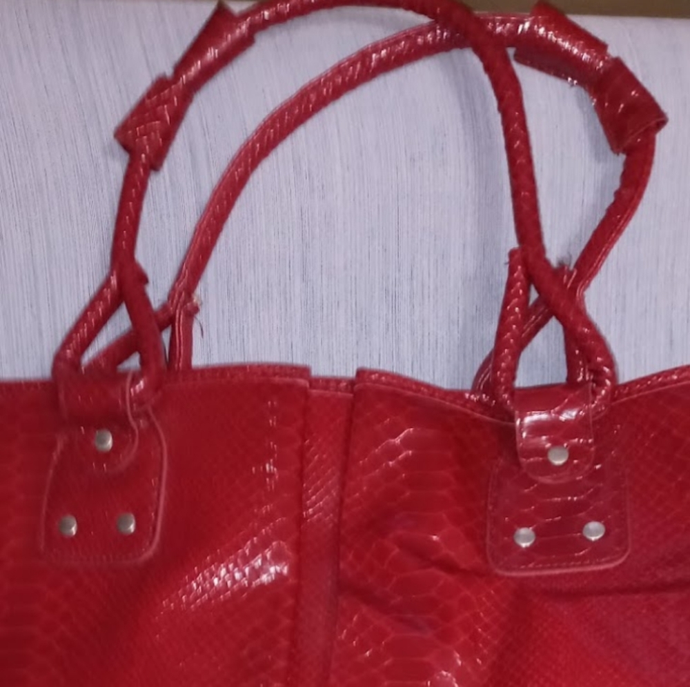 Elizabeth Arden Large Red Tote Double Handles